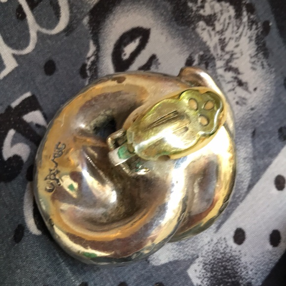 Vintage Sterling silver chunky large Modernist - Picture 5 of 6